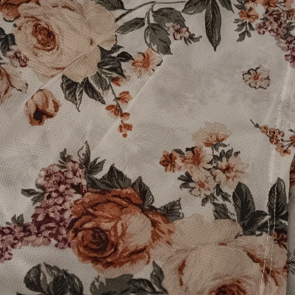 Ultra Flirt White Floral Sheer Kimono Dusters Women's Size L New With Tags - Picture 5 of 6